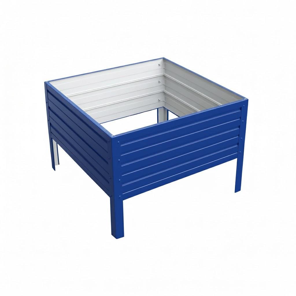 Грядка оцинкована SIMBUD 0,7х0,7х0,3 м RAL5005 глянець (30766677)