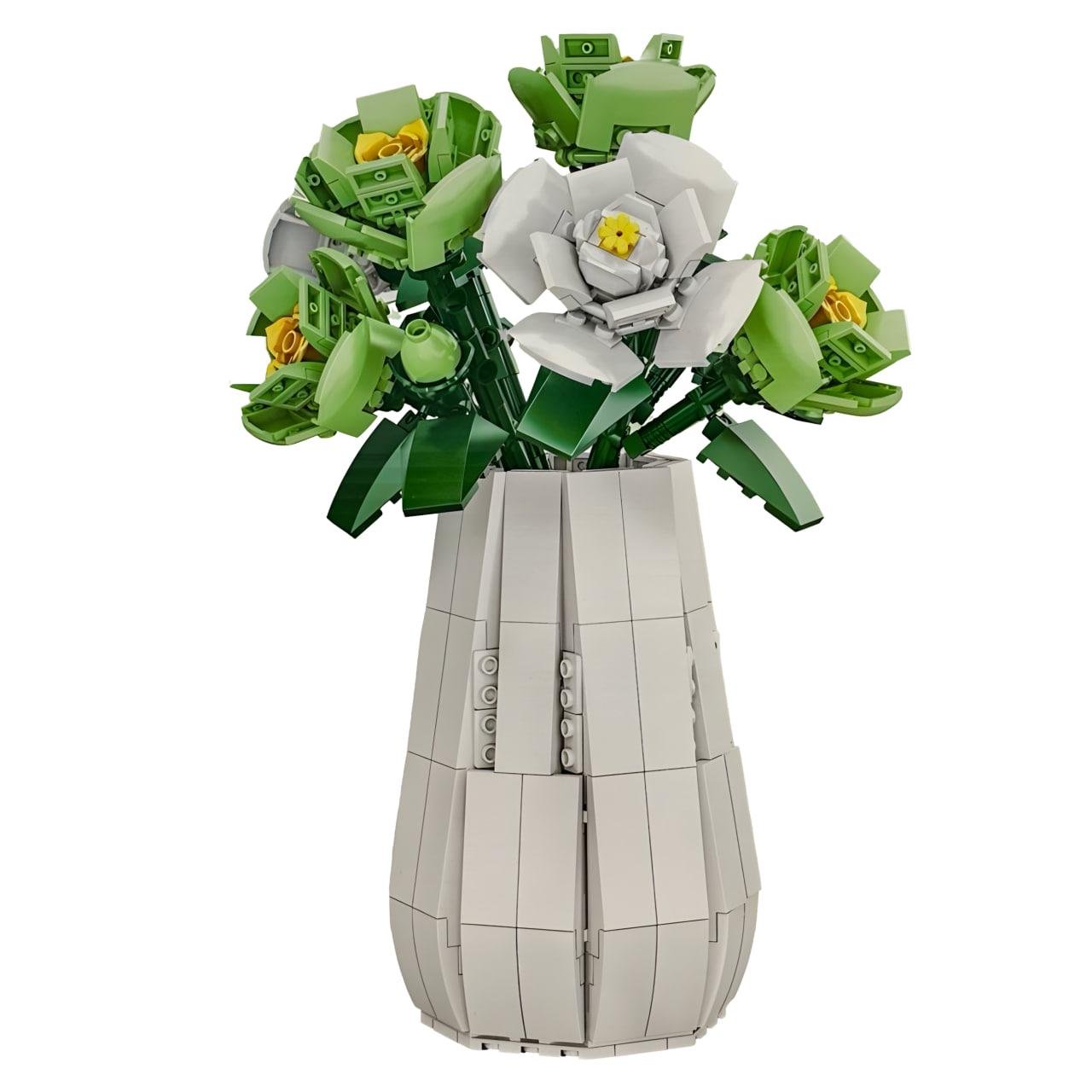 Конструктор Flower Studio Китайские колокольчики в вазе 568 деталей (9108A)