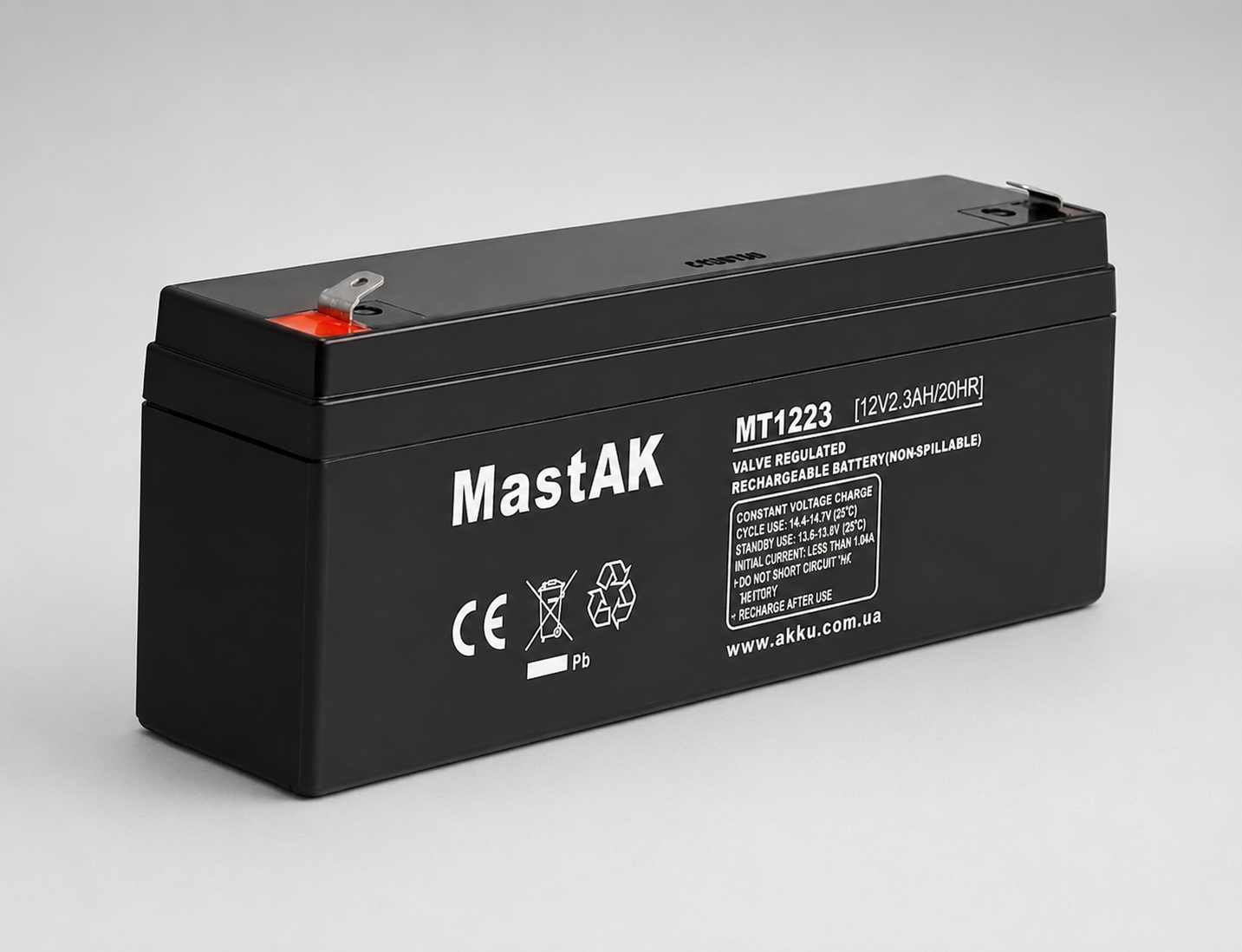 Аккумулятор MastAK MT1223 12V 2,3 Ah (185242) Аккумулятор MastAK MT1223 12V 2,3 Ah (185242)