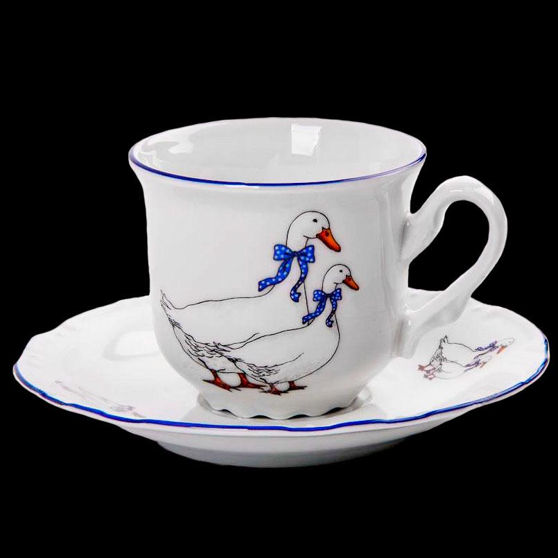 Набор чашек с блюдцами Thun Constance 230 мл 12 пр./6 п. (00000000445)