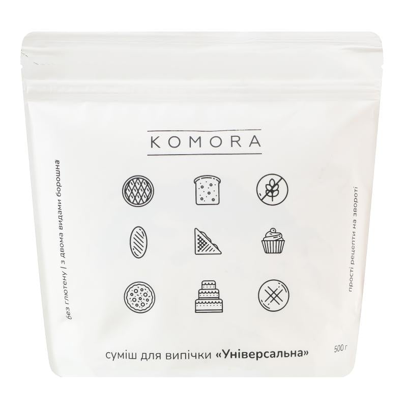 Суміш для випічки KOMORA Універсальна без глютену 500 г