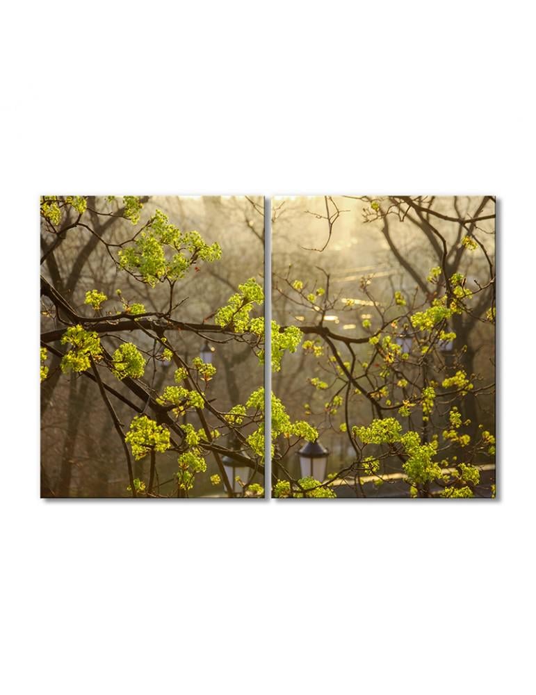 Картина модульная Ранняя весна 2 модуля 120x180 см