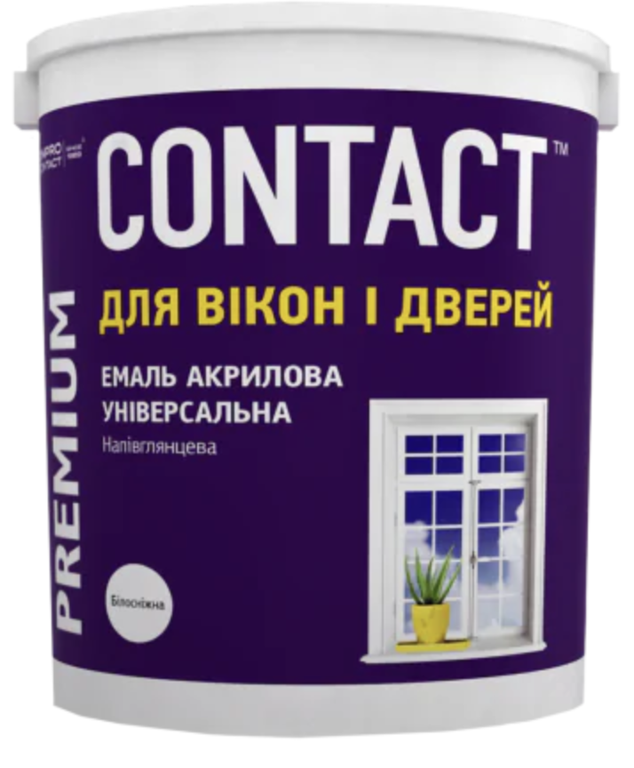Эмаль акриловая Дніпро-Контакт универсальная 2,5 л (2662767410) Эмаль акриловая Дніпро-Контакт универсальная 2,5 л (2662767410)
