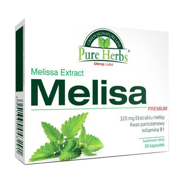 Екстракт листя меліси Olimp Melisa Premium 320 мг Melissa Extract 30 капс. (11772-01)