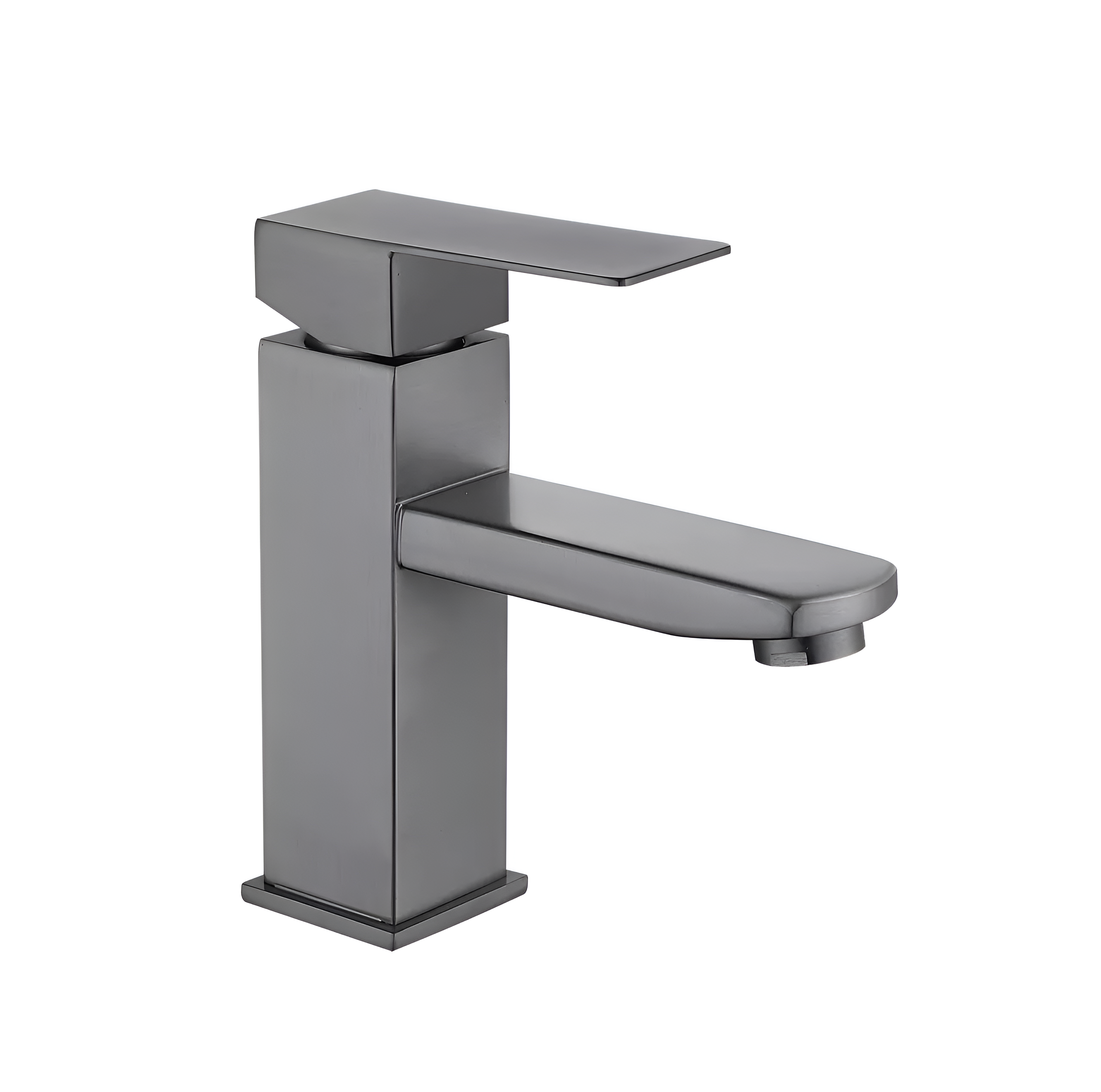 Смеситель для умывальника Wezer PRO1-02 с коротким изливом однорычажная сталь Gungrey (24582654)