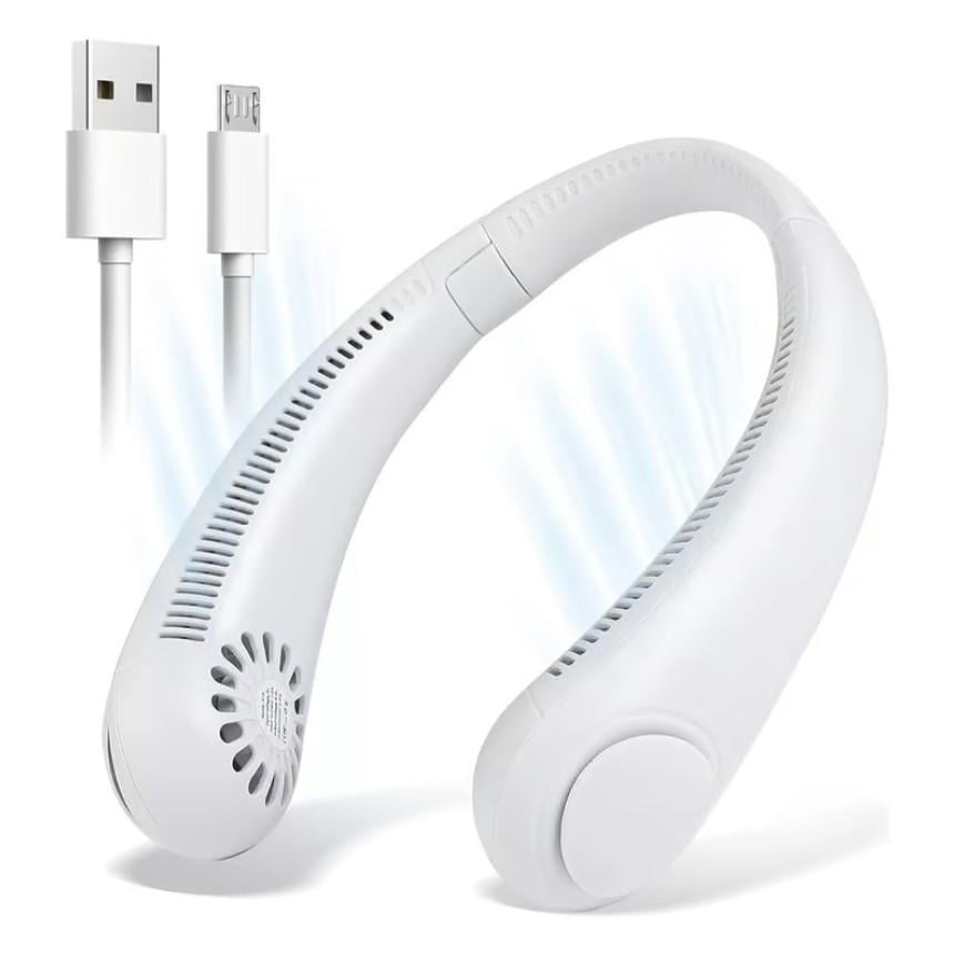 Вентилятор портативний на шию Neck Fan Х5 USB акумуляторний Білий (MX-00009127) - фото 4