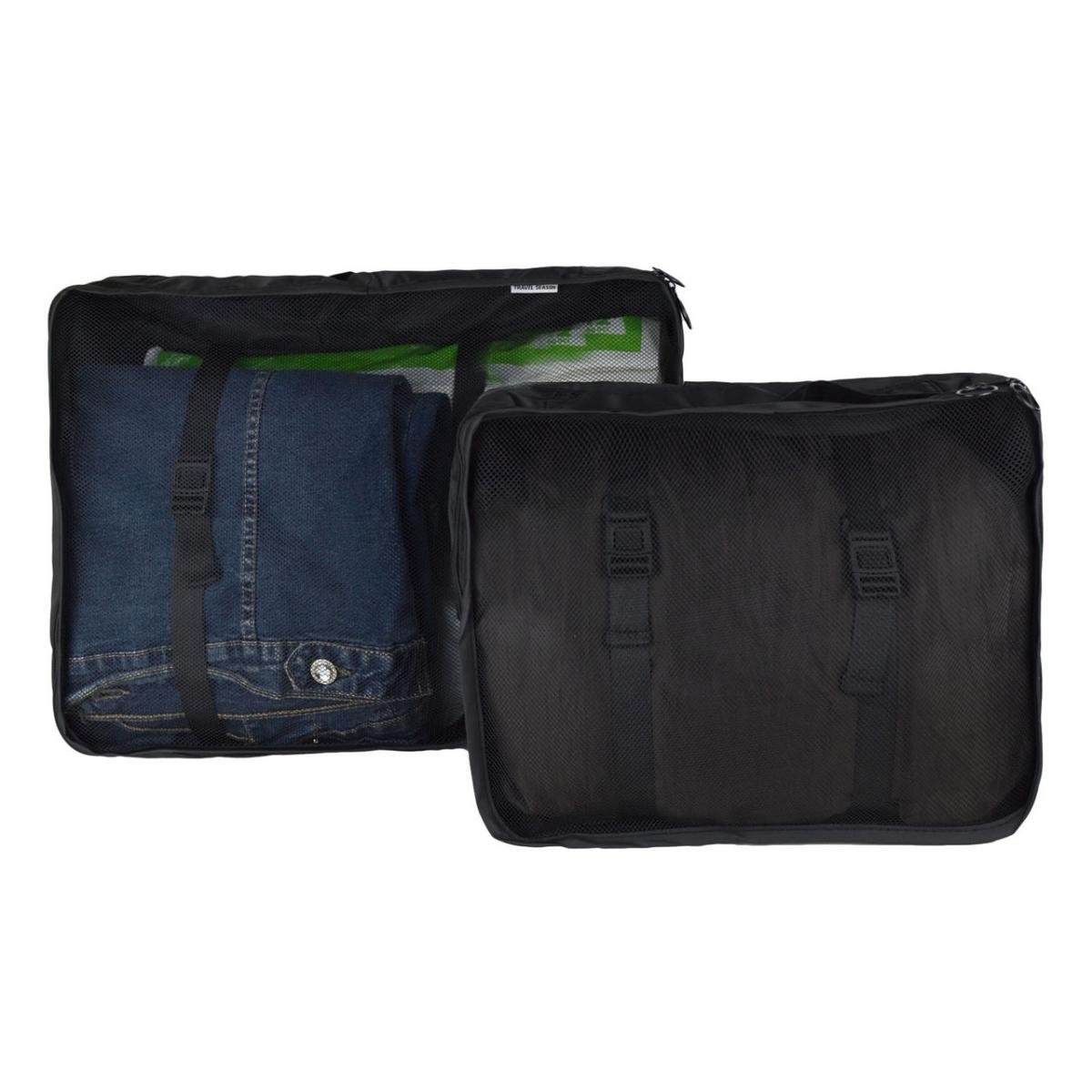 Набір дорожніх органайзерів 8в1 з нейлону Чорний (КДО-40-32) - фото 3 Набір дорожніх органайзерів 8в1 з нейлону Чорний (КДО-40-32) - фото 3