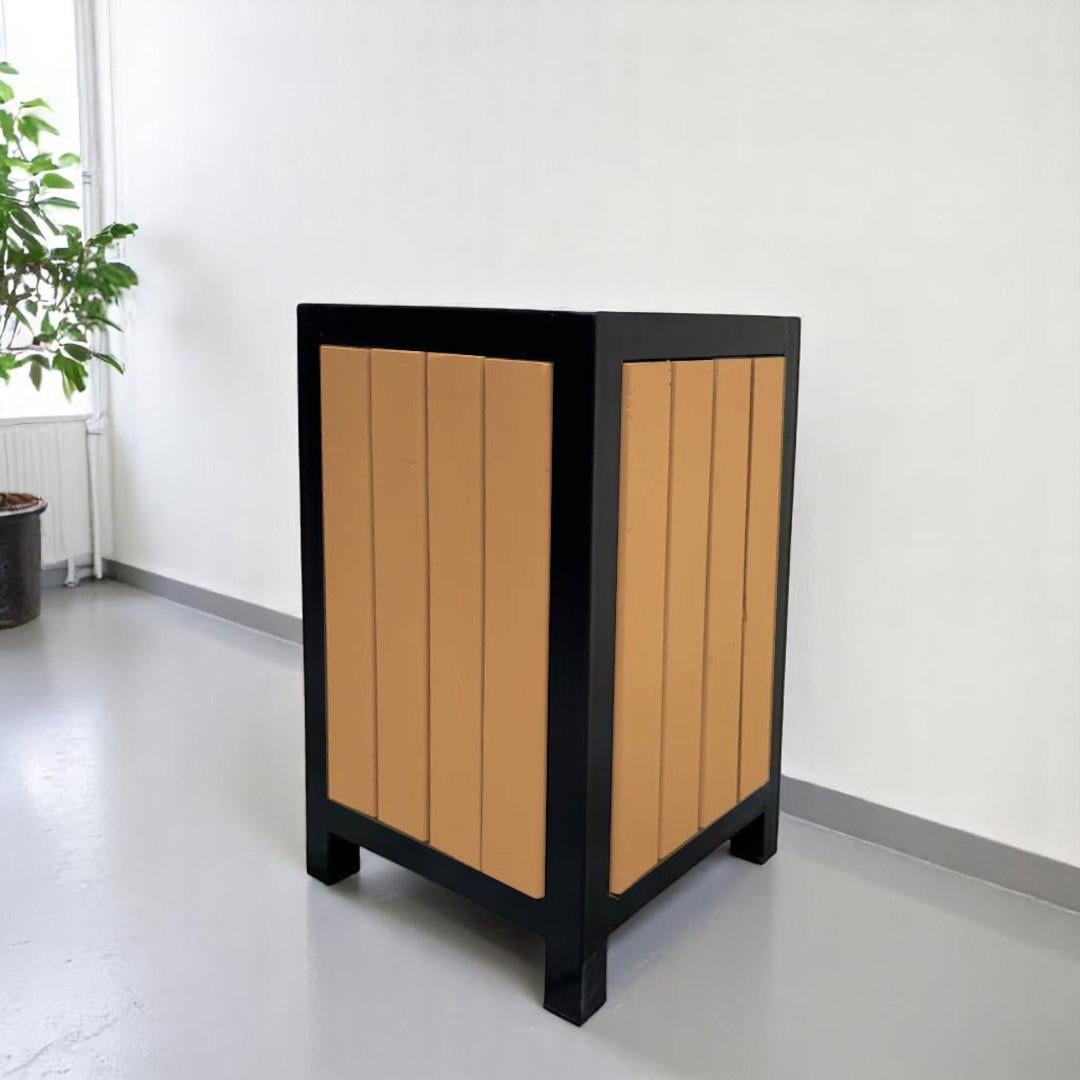 Урна вулична Tobi sho Лофт металева з деревом 600x360x360 мм Дуб (67976865)