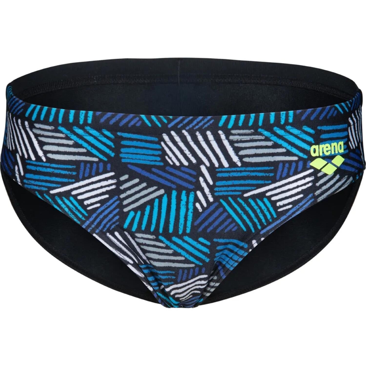 Плавки-брифы детские Arena CANDIES SWIM BRIEFS 164 см Черно-сине-серый (010301-550)