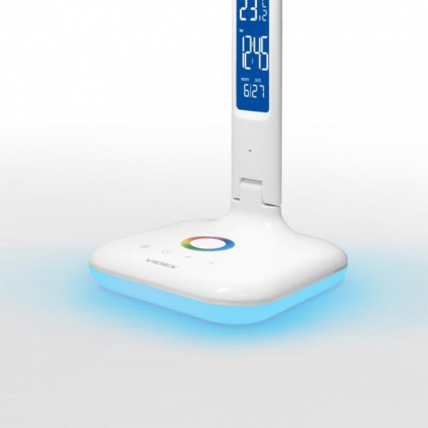 Настольная лампа светодиодная Videx TF05W-RGB 7W с дисплеем и RGB подсветкой корпуса 3000-5500K Белый - фото 10 Настольная лампа светодиодная Videx TF05W-RGB 7W с дисплеем и RGB подсветкой корпуса 3000-5500K Белый - фото 10