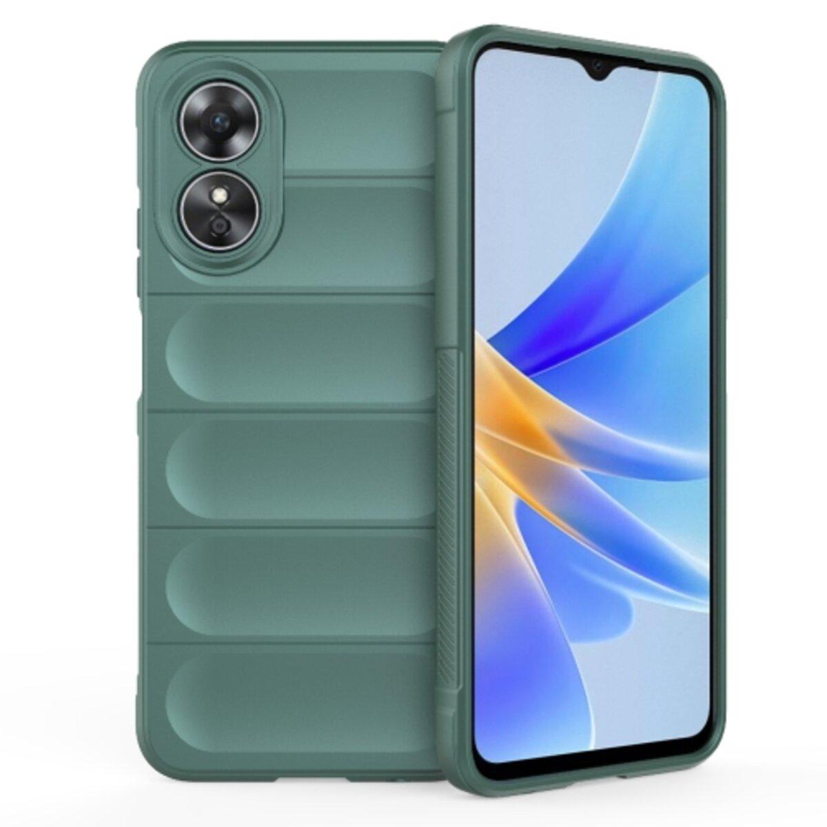 Противоударный чехол для OPPO A17 4G Cosmic Magic Shield / Dark Green