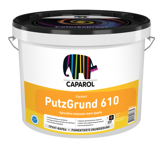 Грунт-краска универсальная акриловая Caparol Capatect Putzgrund 610 8 кг Белый (2028273444)