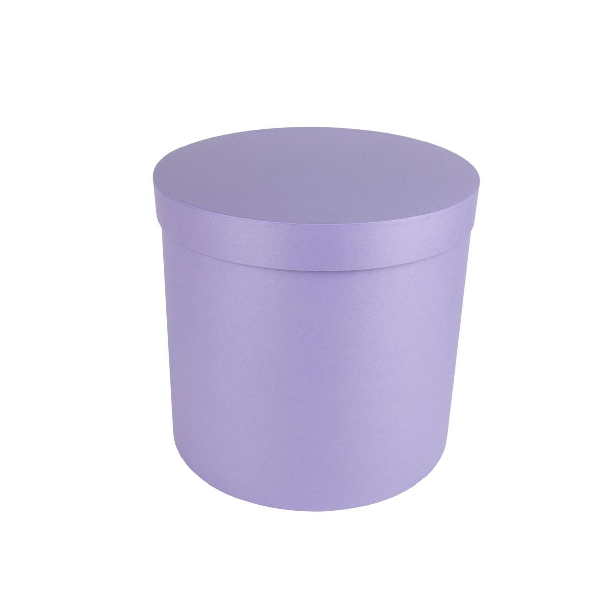 Коробка Perfectbox цилиндрическая перламутровая 23х25х25 см Сиреневый (2526в19)