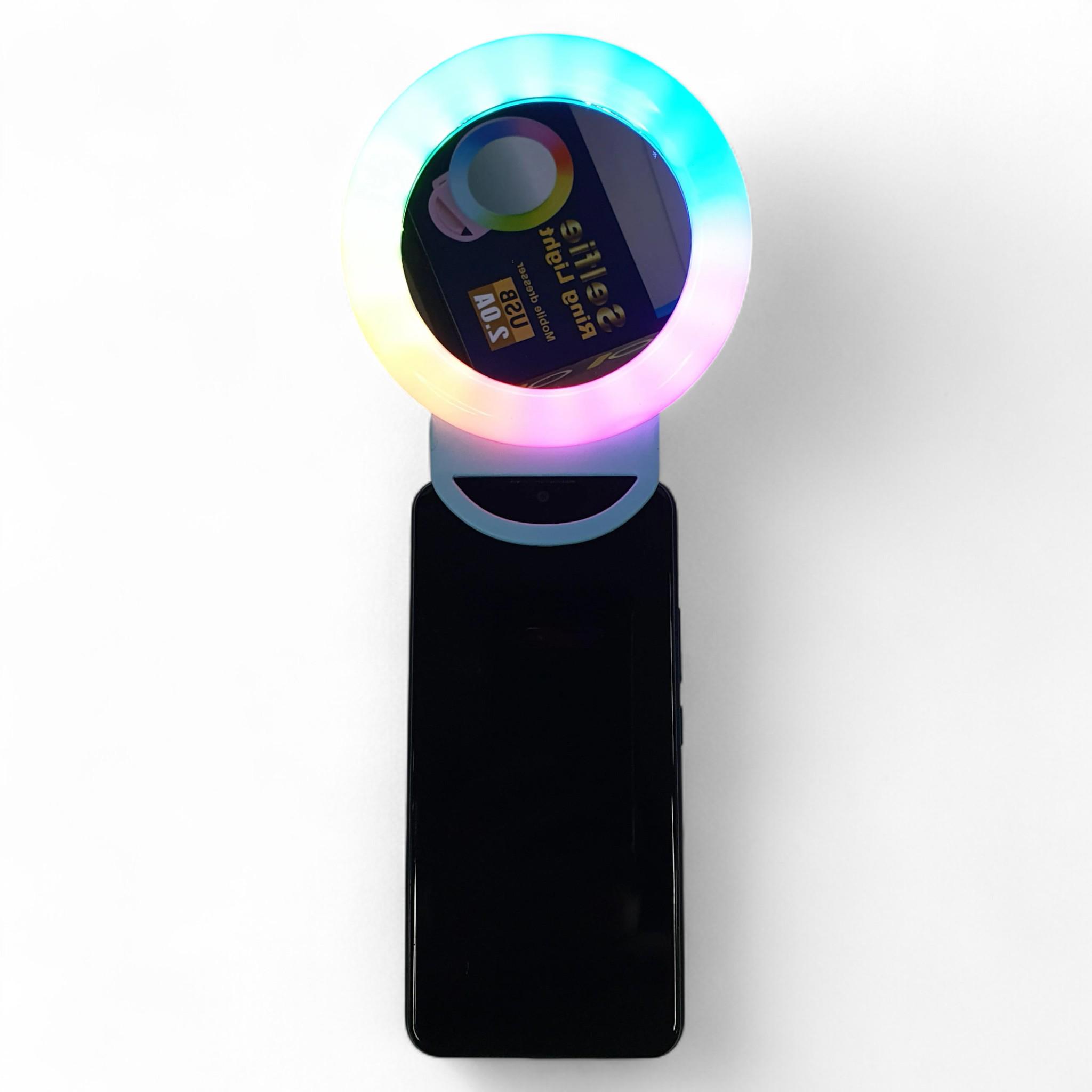 Кольцевая лампа UKC A4S LED RGB 11 см (29235946) - фото 2 Кольцевая лампа UKC A4S LED RGB 11 см (29235946) - фото 2