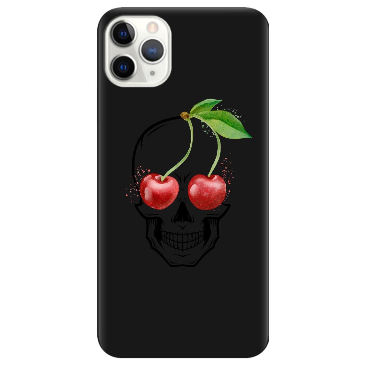 Силіконовий чохол Zorrov для Apple iPhone 11 Pro Max - Cherry skull (12180040179072519)