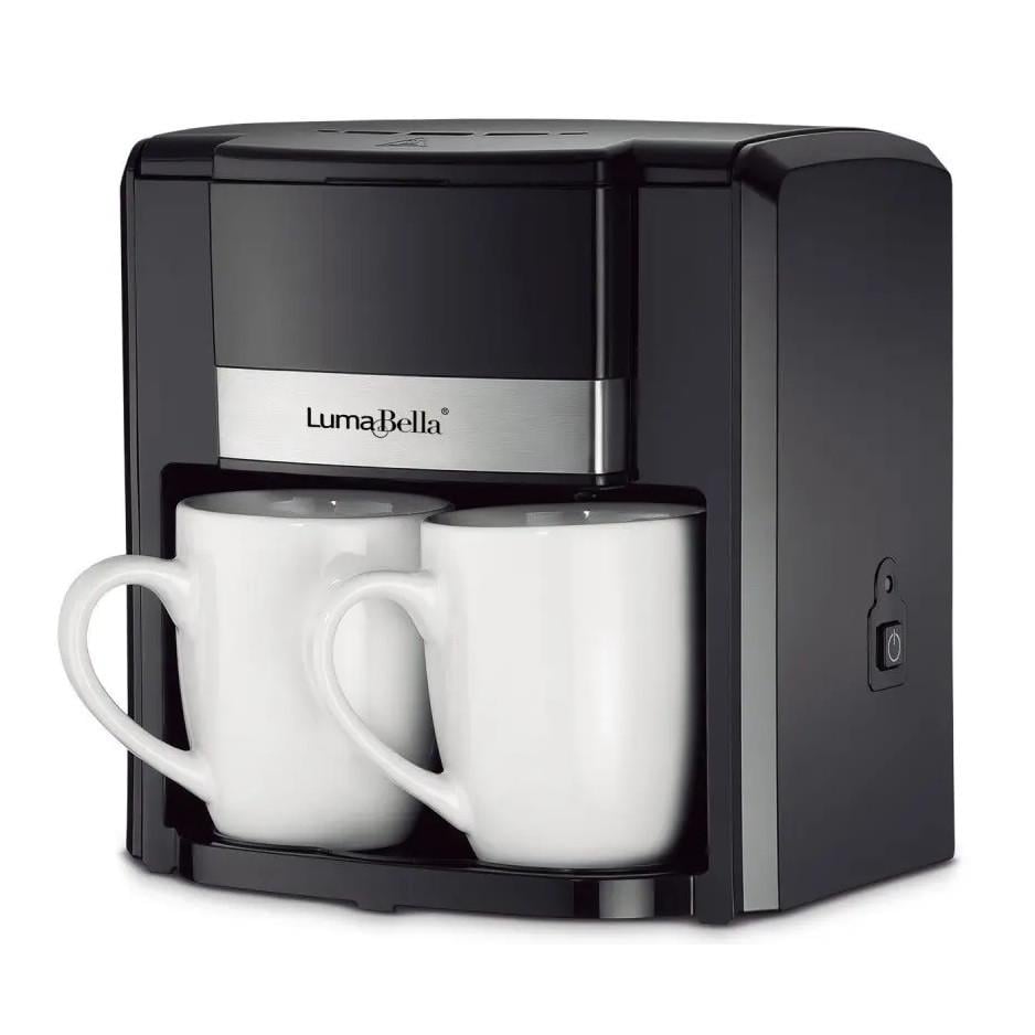 Кофеварка электрическая LumaBella LB-54007 на две чашки 500W Black (3_06991) Кофеварка электрическая LumaBella LB-54007 на две чашки 500W Black (3_06991)