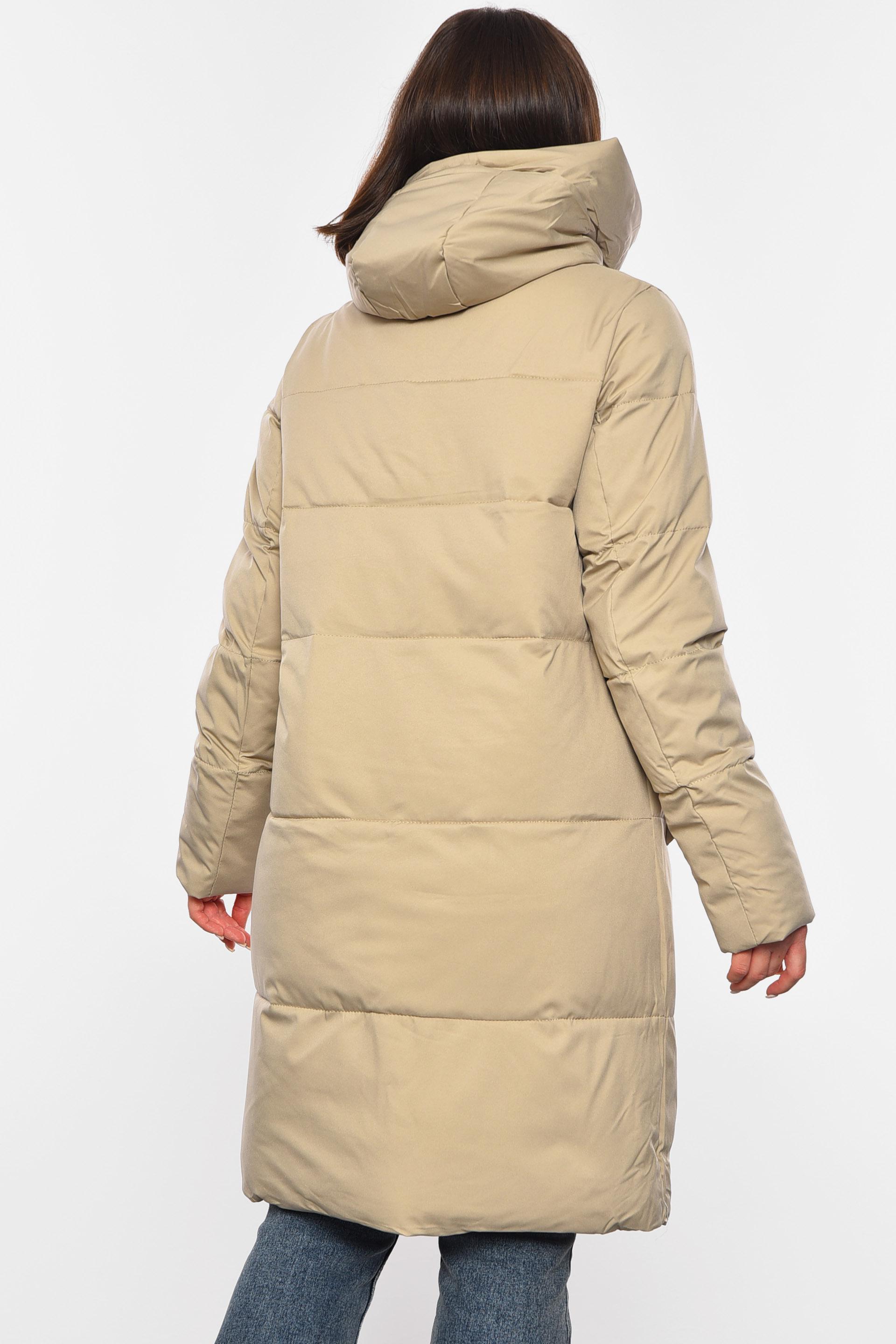 Куртка жіноча зимова 3XL Бежевий (194063) - фото 3 Куртка жіноча зимова 3XL Бежевий (194063) - фото 3