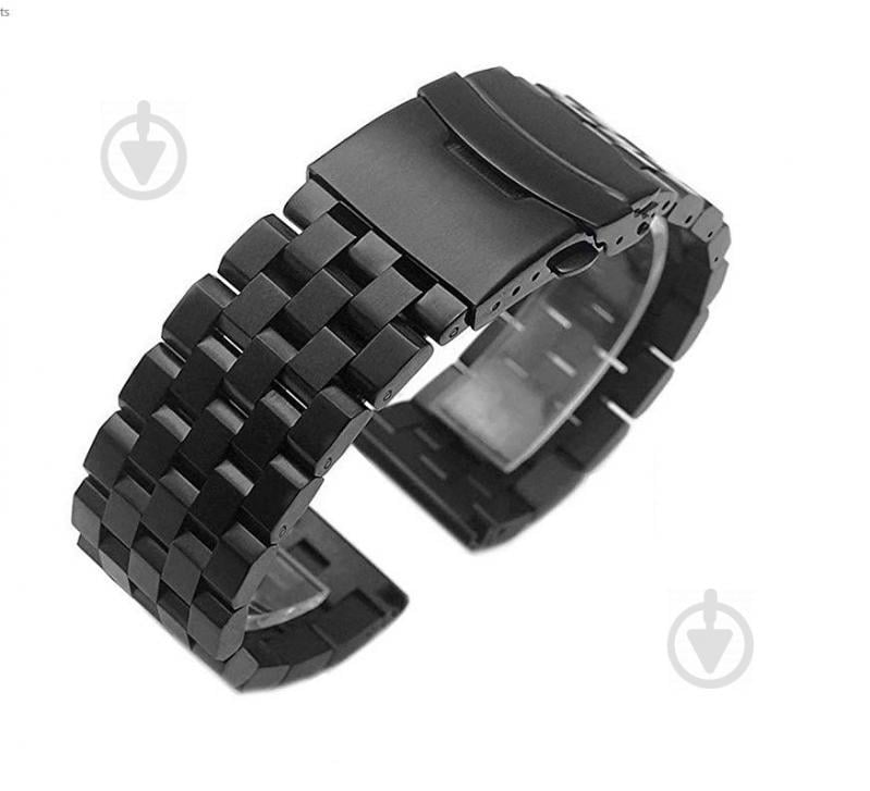 Браслет BeWatch для Mobvoi TicWatch Pro 3 | Huawei Watch GT 2 46mm | GT 2 Pro Quadro стальной 22мм Черный (1024401)