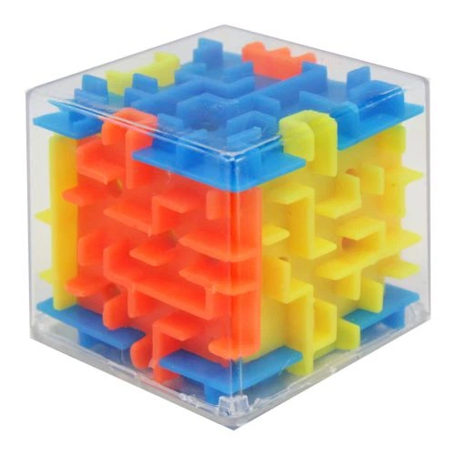 Игрушка интерактивная развивающая 3D-куб с лабиринтом 37x37 мм (1575)