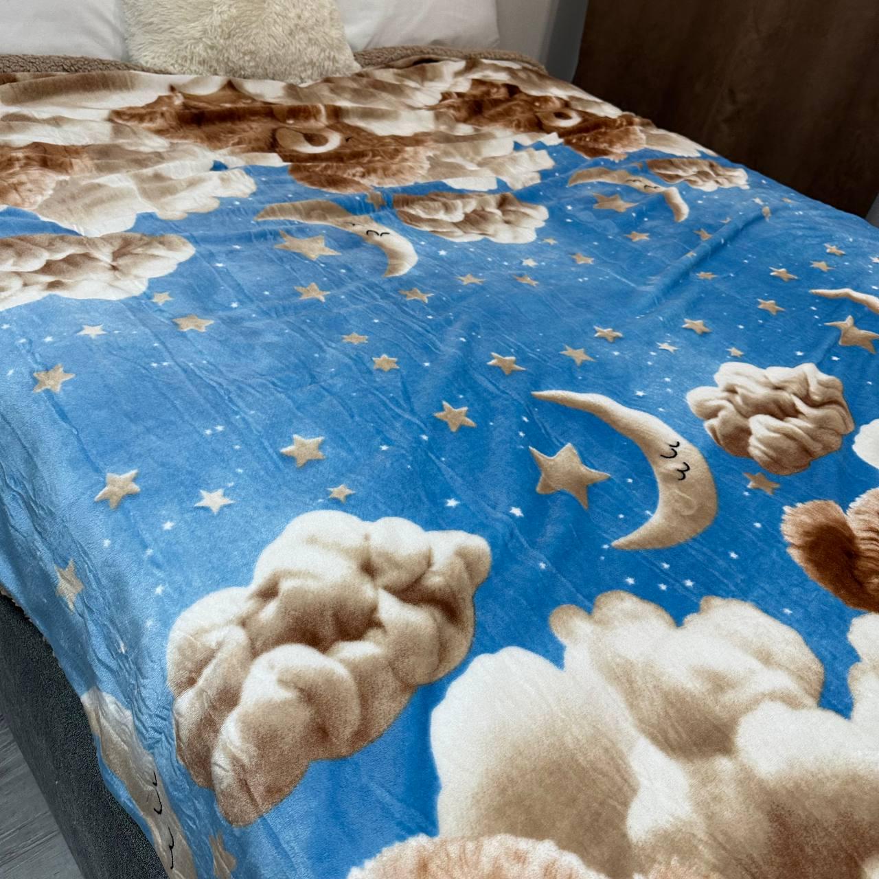 Плед-покривало двостороння 150х210 см Блакитний (30231174) - фото 5 Плед-покривало двостороння 150х210 см Блакитний (30231174) - фото 5