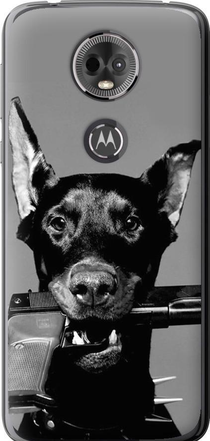 Чехол на Motorola Moto E5 Plus Доберман (2745u-1412-42517)