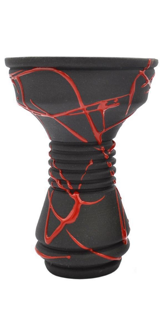 Чаша для кальяну Gusto Bowls Killa Bowls Black/Glaze Red (18072023-27)
