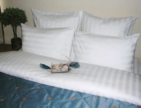 Комплект постільної білизни сатин страйп євро + (30433252) - фото 4