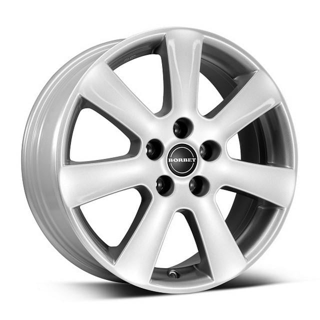 Литые диски Borbet CA 6,5x15 5x100 ET35 DIA64,1 Crystal silver