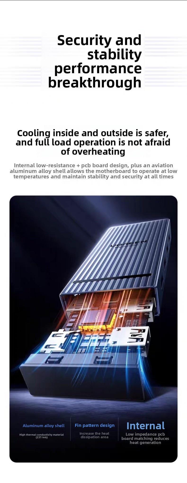 Хаб USB-C Ugreen 30 см 8K 30Hz HDMI Темно-сірий (55610) - фото 14