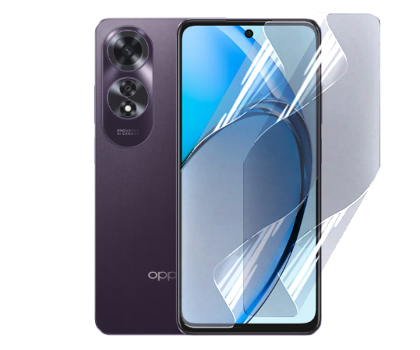 Противоударная гидрогелевая пленка Hydrogel Film для Oppo A60, Transparent