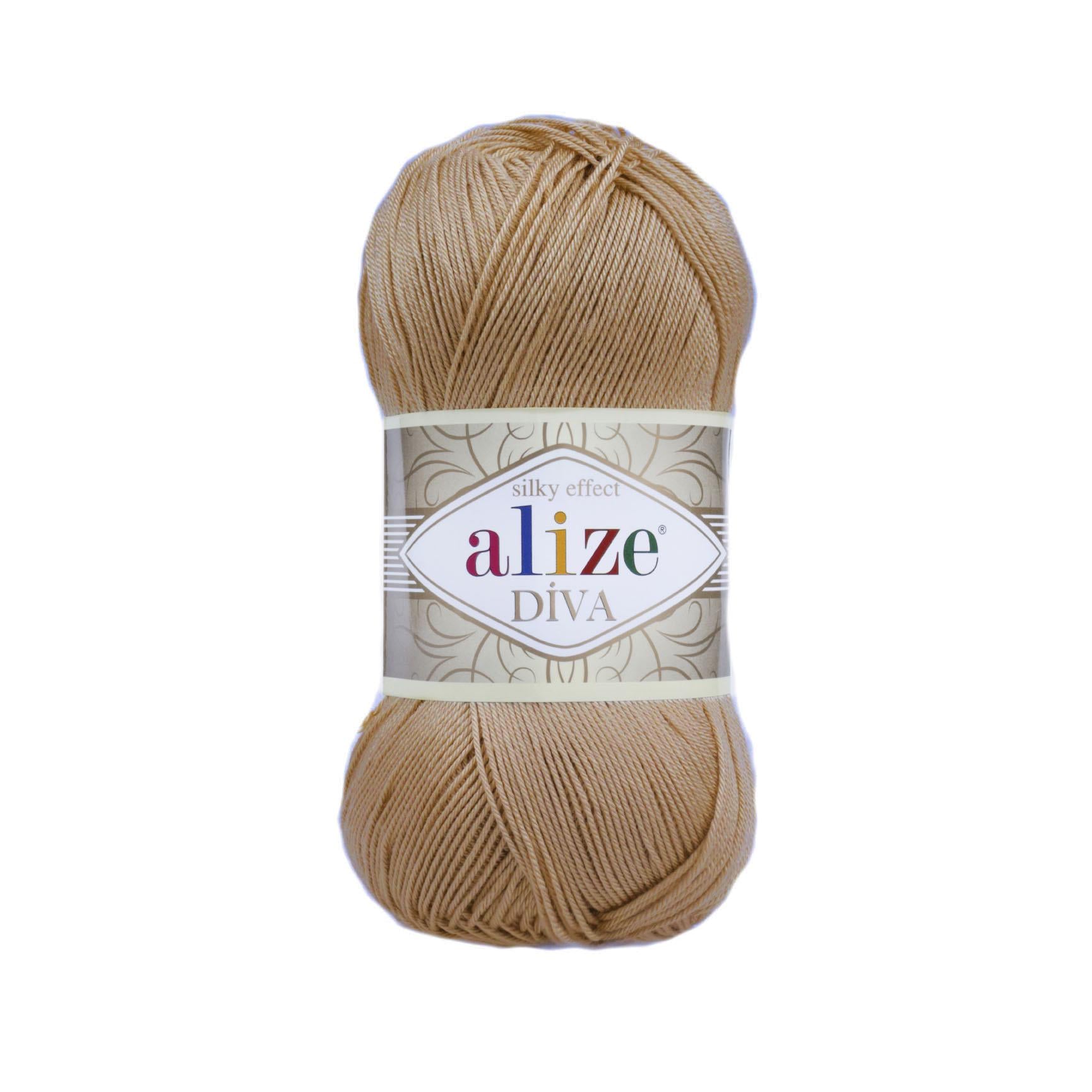 Пряжа Alize Diva 369 карамель (7506)