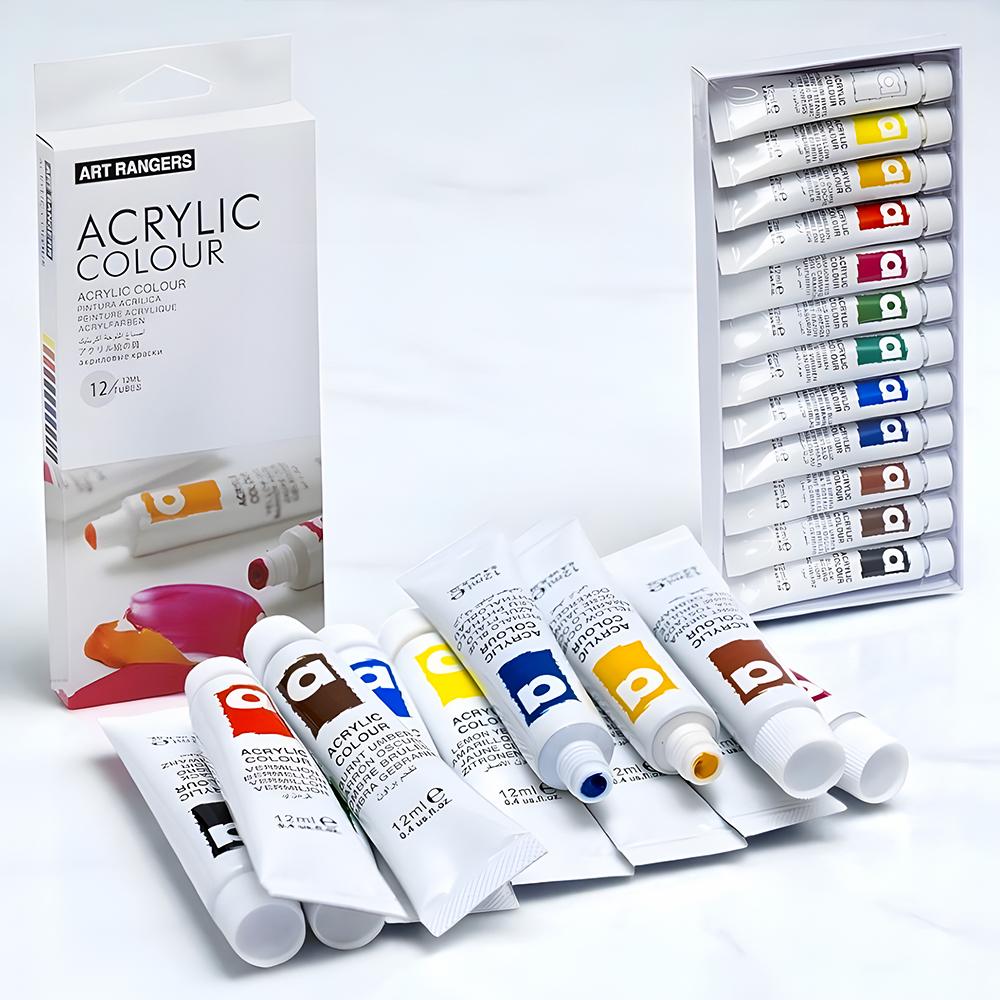 Фарби акрилові художні тюбики в коробці 12 кольорів по 12 мл (37-106236) - фото 6 Фарби акрилові художні тюбики в коробці 12 кольорів по 12 мл (37-106236) - фото 6