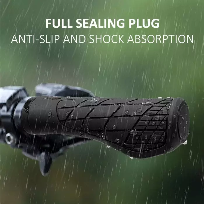 Грипси велосипедні MTB Ergonomic з замками Чорний (24668354) - фото 4 Грипси велосипедні MTB Ergonomic з замками Чорний (24668354) - фото 4