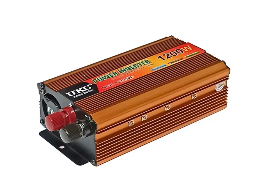 Автомобильный инвертор UKC AC/DC 1200W 12V SSK (2931519882)