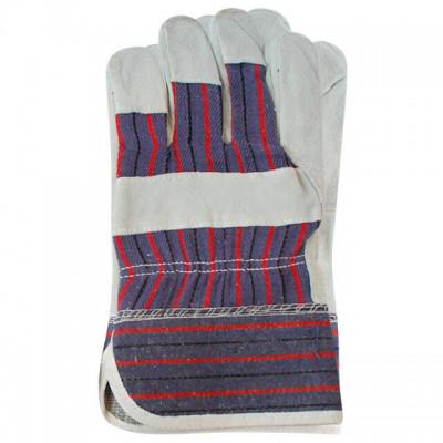 Рукавичка замшева комбінована з цільного матеріалу на долоні Intertool SP-0150W 120 пар 10,5"