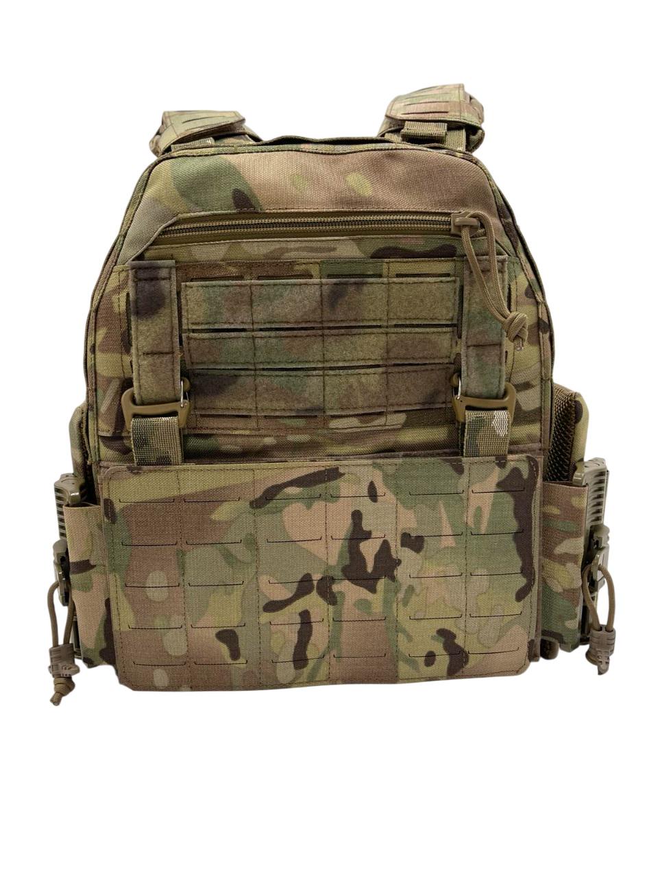 Плитоноска uaBronik Plate Carrier Gen 2.0 Molle закрытого типа Gen 2.0 Molle под увеличенные плиты 27х33 см Мультикам (3584770)