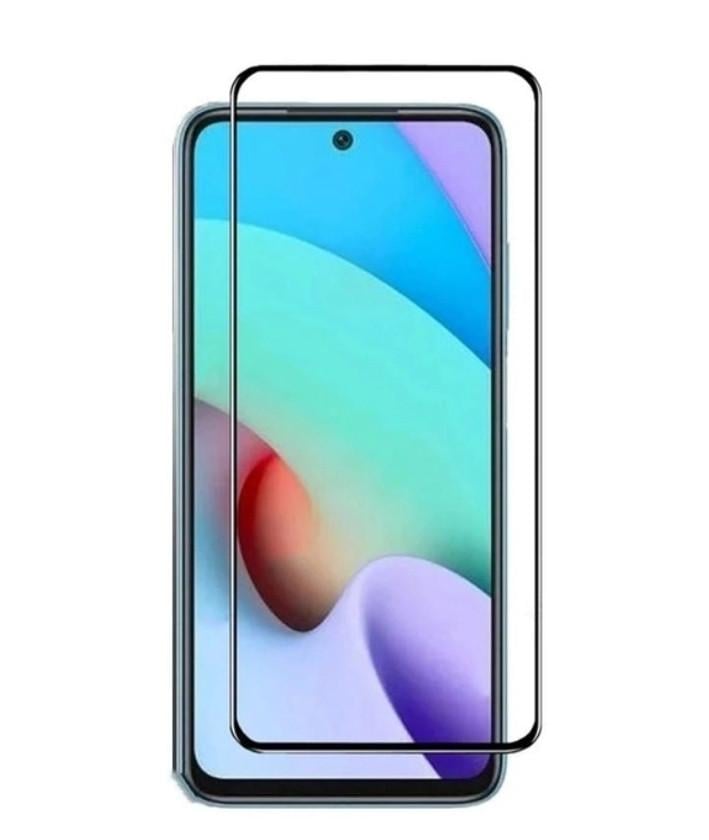 Загартоване захисне скло на Xiaomi Redmi Note 11 / Чорне Повне покриття