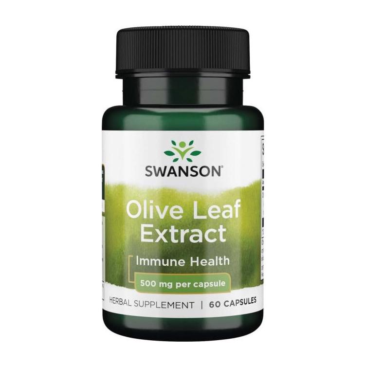 Экстракт оливковых листьев Swanson Olive Leaf Extract 500 mg 60 Caps