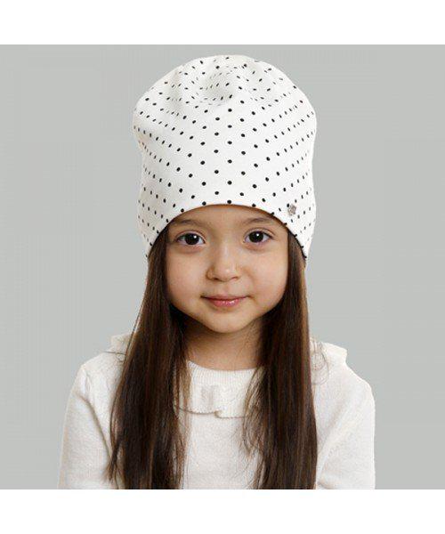 Шапка детская Elf Наташа Горошек р. 52 Молочный (OK002349)