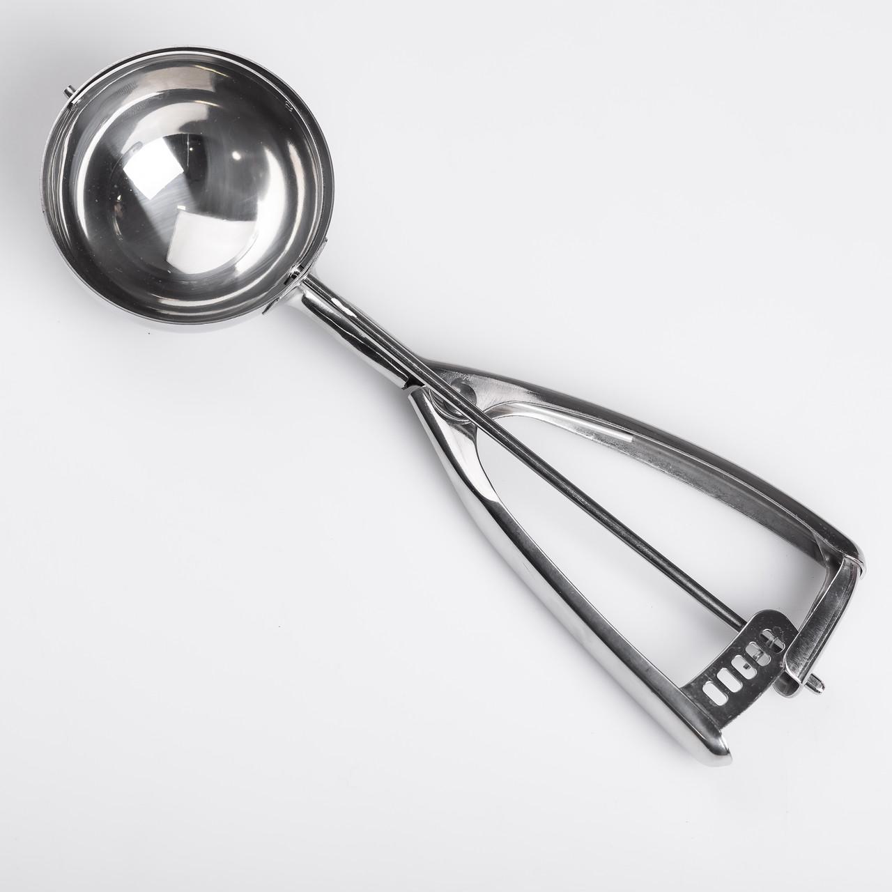 Ложка круглая для мороженого из нержавеющей стали 7,2х23 см - фото 2