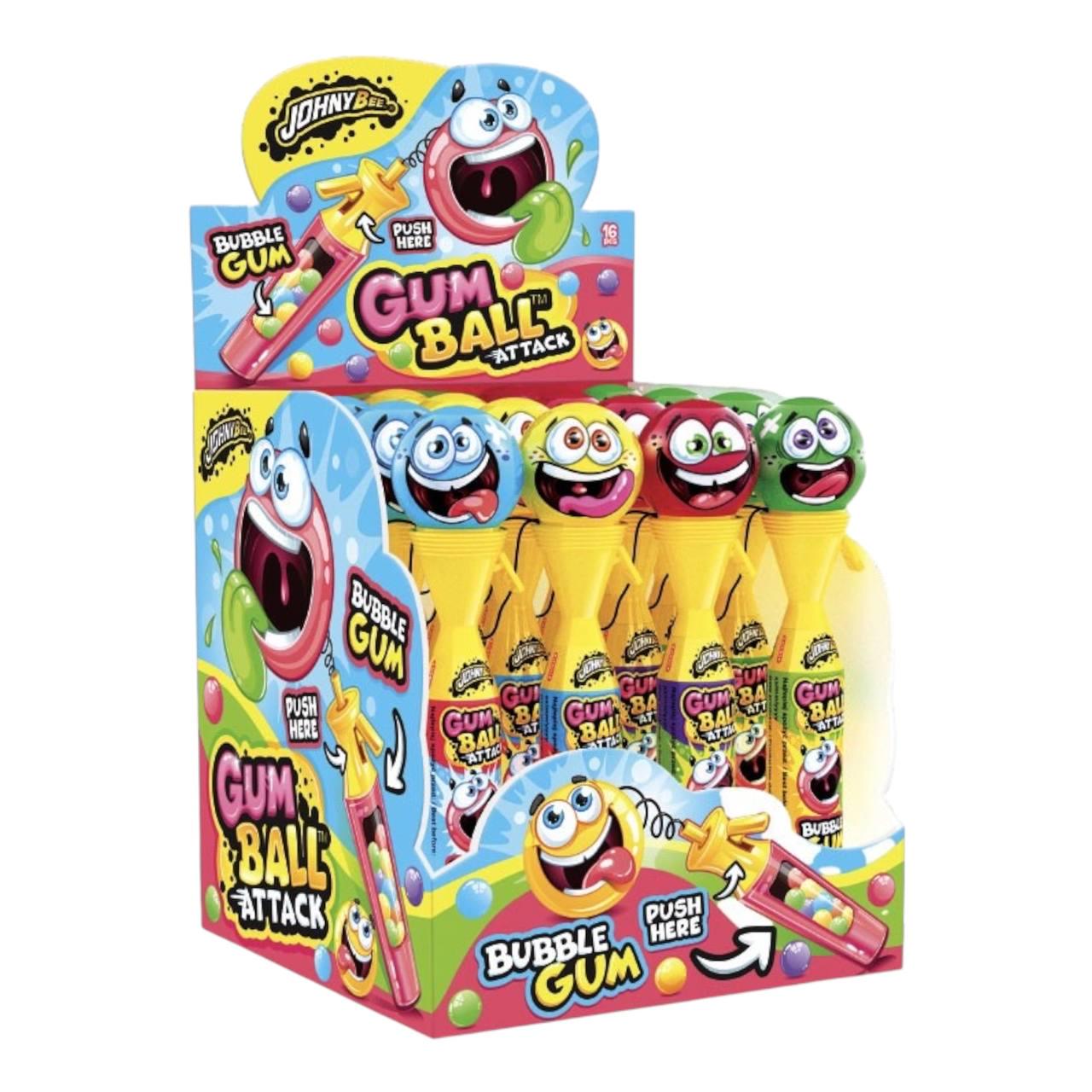 Жевательная резинка Johny Bee Gum Ball Attack 16 шт.