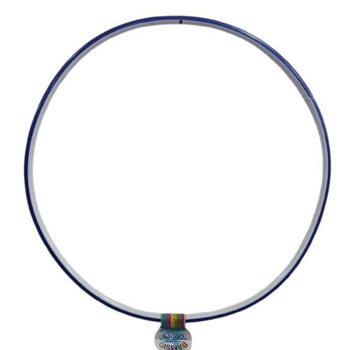 Обруч гімнастичний Bamsic в смужку 68 см Синій (0169)