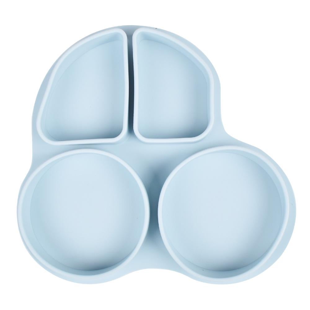 Тарелка силиконовая секционная на присоске Машинка Светло-голубой - фото 3 Тарелка силиконовая секционная на присоске Машинка Светло-голубой - фото 3