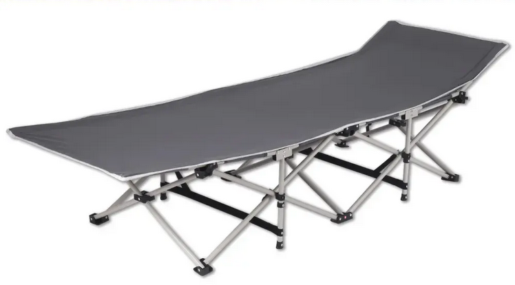Раскладушка туристическая 190х68х36 см складная Серый (VEN-68-190G)