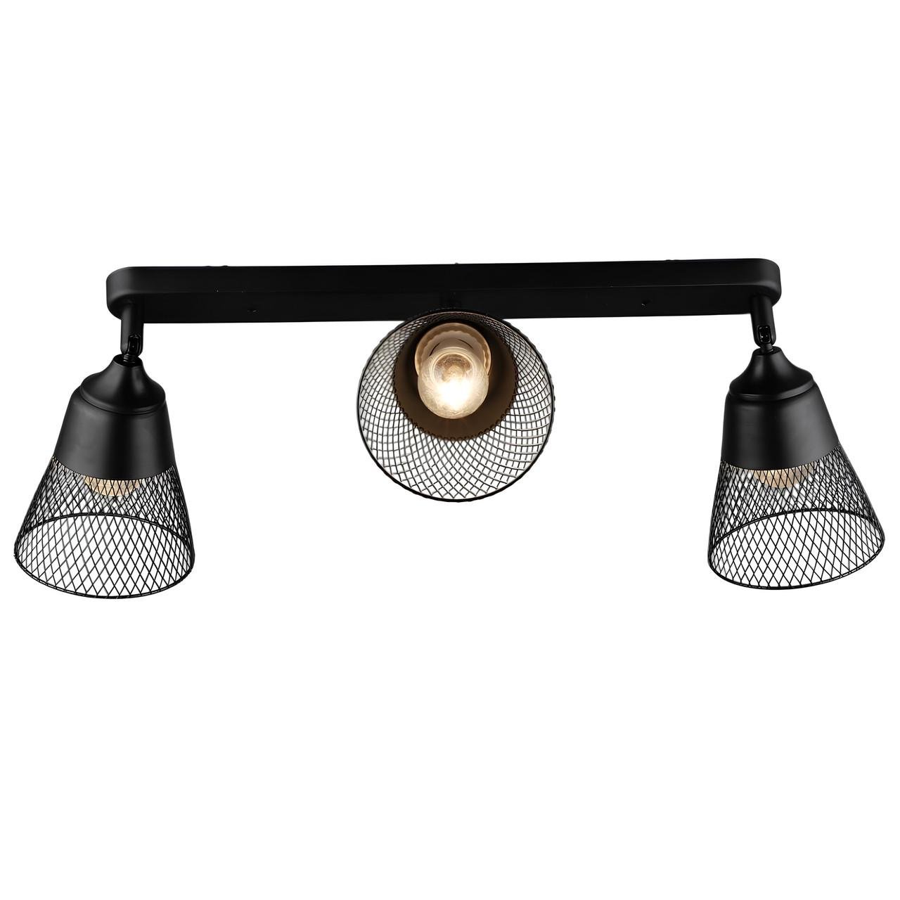 Люстра Sirius В K2290/3 BK на 3 лампи Чорний (27854601)