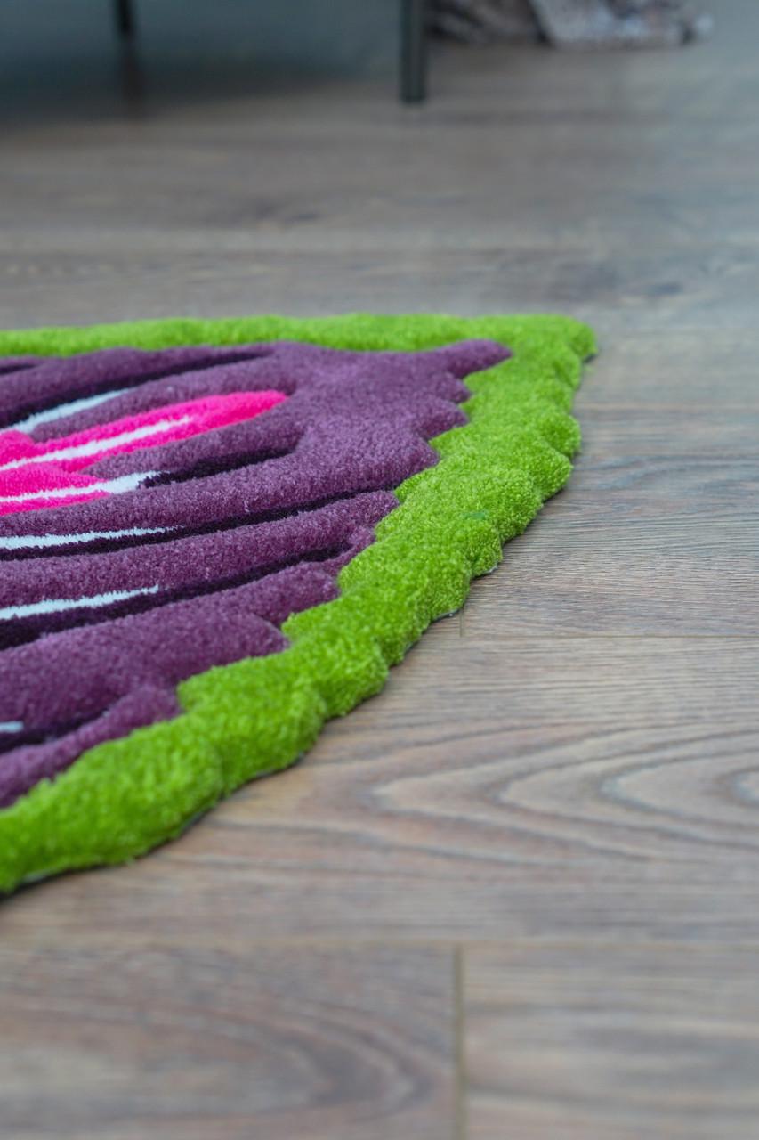 Ковер ручной работы Листок колеуса 75х55 см - фото 8 Ковер ручной работы Листок колеуса 75х55 см - фото 8