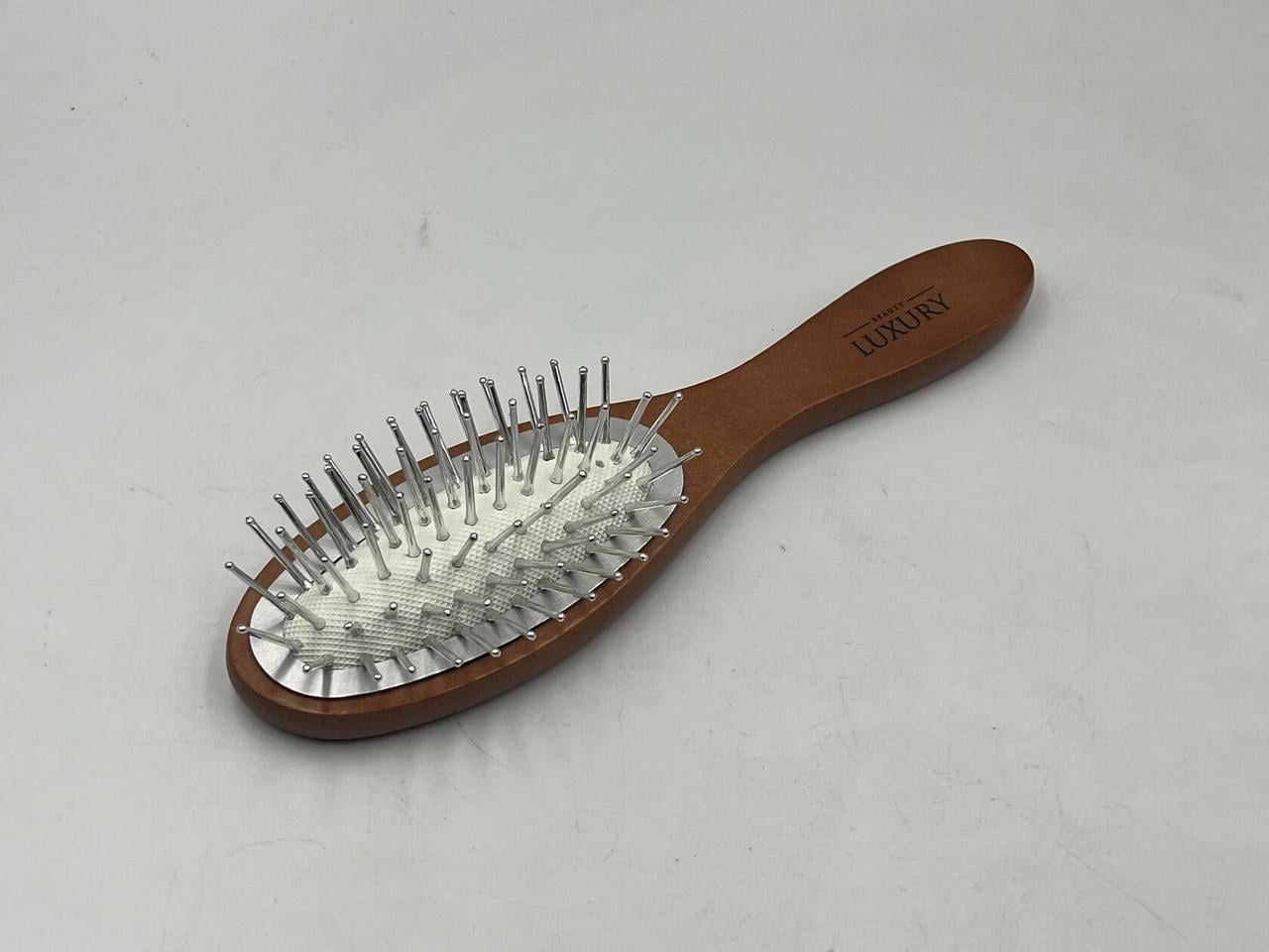 Щетка массажная для волос деревянная Beauty Luxury HB-03-17