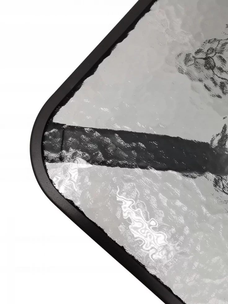 Садовий стіл зі склом 120х70х70 см Чорний (1800176178) - фото 3 Садовий стіл зі склом 120х70х70 см Чорний (1800176178) - фото 3