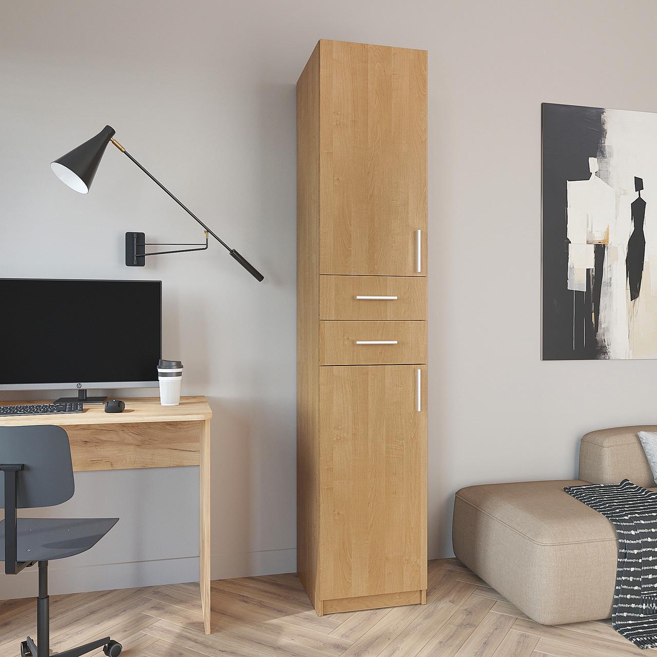 Шкаф пенал-3 Компанит NEW 40х40х200 см Ольха - фото 1