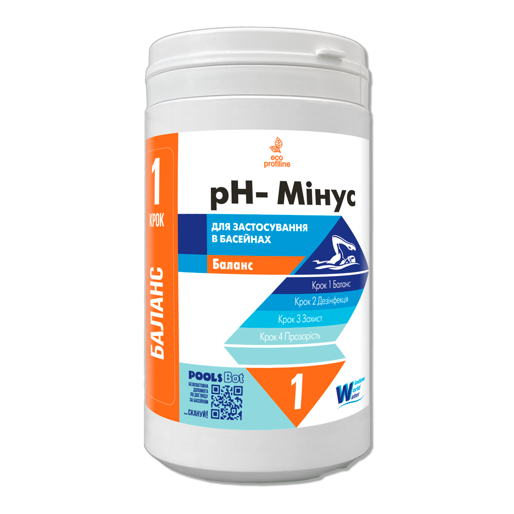 Засіб для зниження рівня pH minus Water World Window у гранулах 1,2 кг